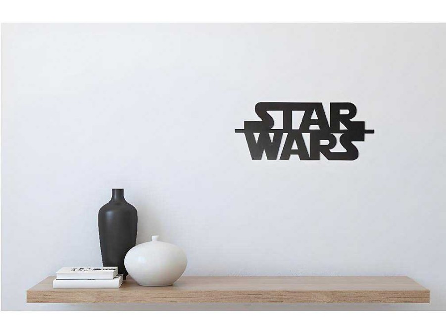 EPIKASA Decoratieve Wandplaat | Metalen Decoratie Star Wars, Zwart, 50X1,5X21 Cm, Epikasa