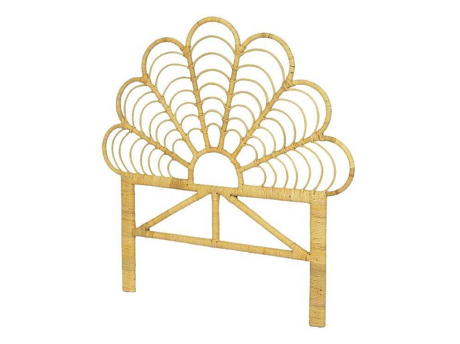 Vente-unique Kindermeubel | Hoofdbord 110 Cm - Rotan - Naturel - Flosia