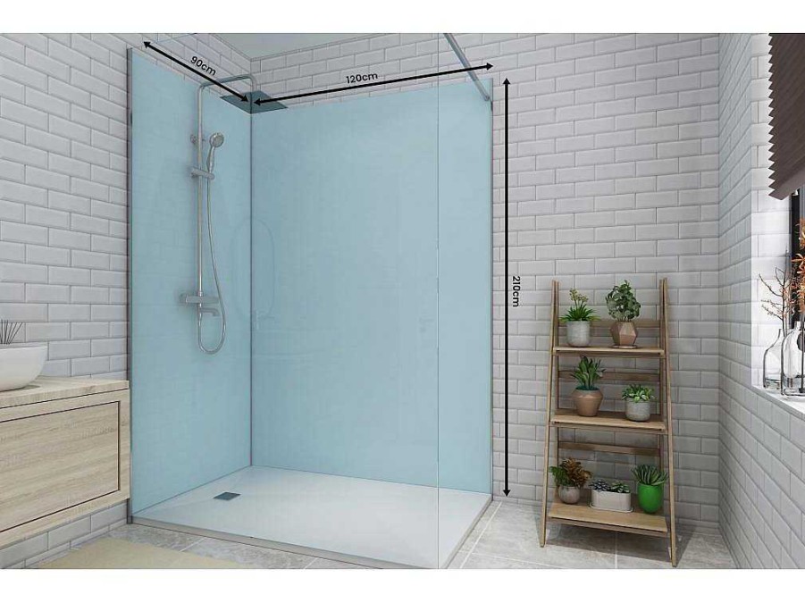 Shower & Design Douchewandpaneel | Set Van Twee Douchewandpanelen Inclusief Profielen- L90Cm X L120Cm X H210 Cm