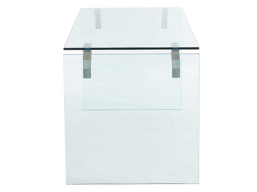 Vente-unique Bureaumeubel | Bureau Van Gehard Glas - Transparant - Madro