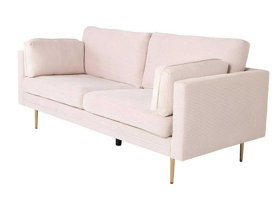 Vente-unique Stoffen Zitbank | Boom Bank 3 Persoons Beige.