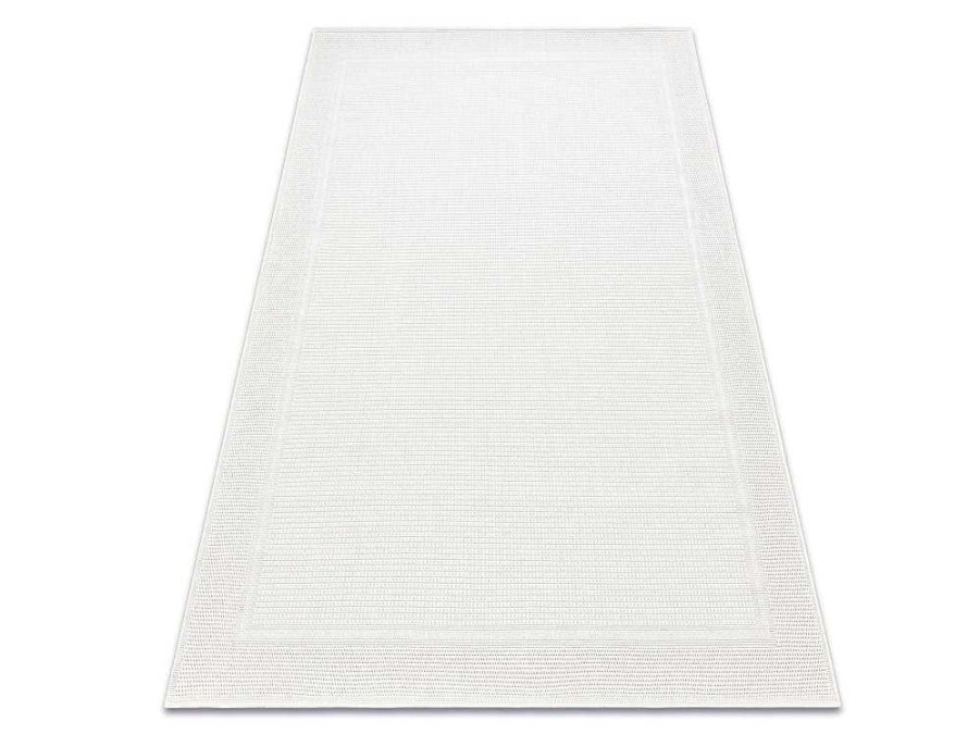 RugsX Tapijt Voor Buiten | Sisal Tapijt Timo 5979 Buitenshuis Kader Wit 140X190 Cm