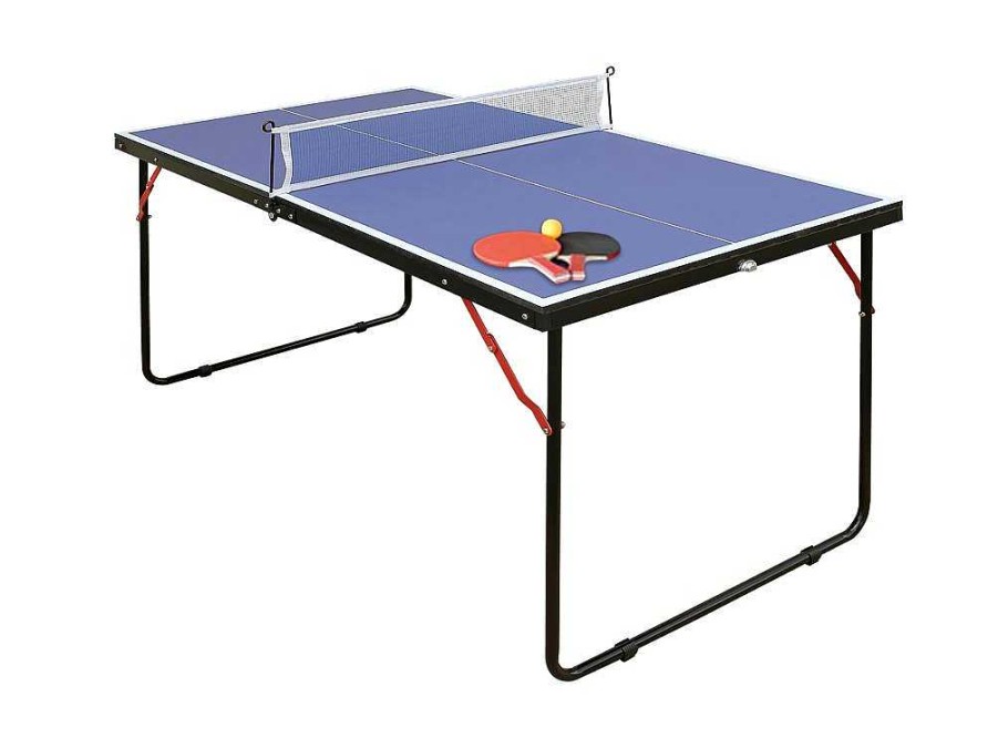 Vente-unique Spel Voor Buiten | Mini-Pingpongtafel Met Batjes, Ballen En Net - L137 X D76 X H67 Cm - Denis