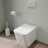 Vente-unique Hangend Toilet | Witte Hang-Wc Van Keramiek Zonder Rand - Clemona