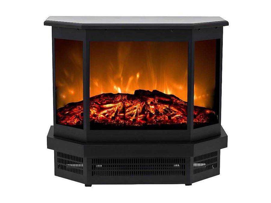 FLAMATECH Haard | Elektrische Sfeerkachel Etna - L55,8 X D22,5 X H51,6 Cm - Zwart