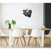 EPIKASA Decoratieve Wandplaat | Metalen Decoratie Paard 2, Zwart, 50X1,5X50 Cm, Epikasa