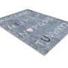 RugsX Kindervloerkleed | Junior 52106.801 Tapijt Wasbaar Alfabet Voor Kinderen Antislip - Grijs 120X170 Cm