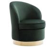 Vente-unique Fauteuil Stof | Fauteuil Sanela Van Fluweel - Spargroen