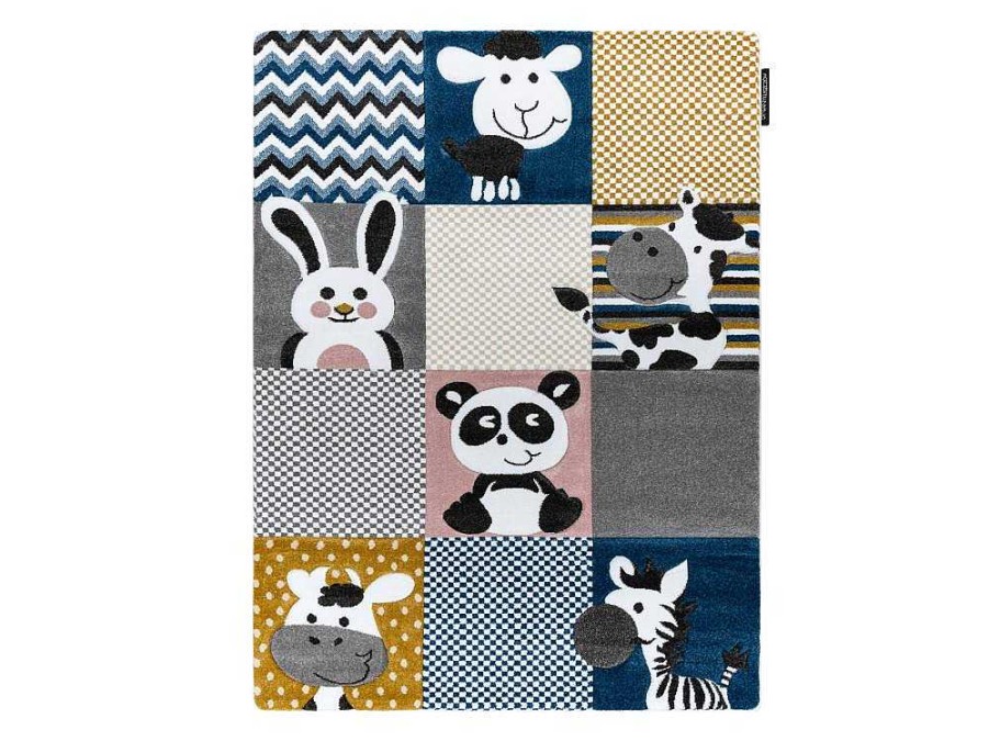 RugsX Kindervloerkleed | Tapijt Petit Zoo Dieren , Dierentuincreme / Grijskleuring 240X330 Cm