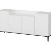 EPIKASA Buffetkast | Annalisa Multifunctioneel Kabinet, Wit, Zwart, 160X42X75 Cm, Epikasa