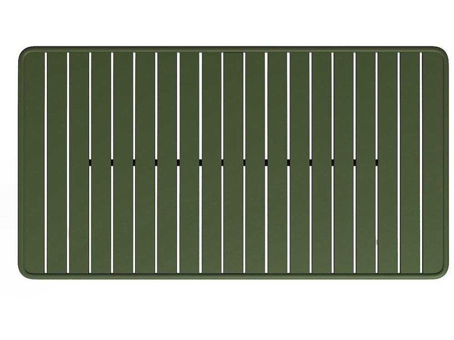 MYLIA Tuinset | Tuintafel Van Metaal - L160 Cm - Kaki - Mirmande