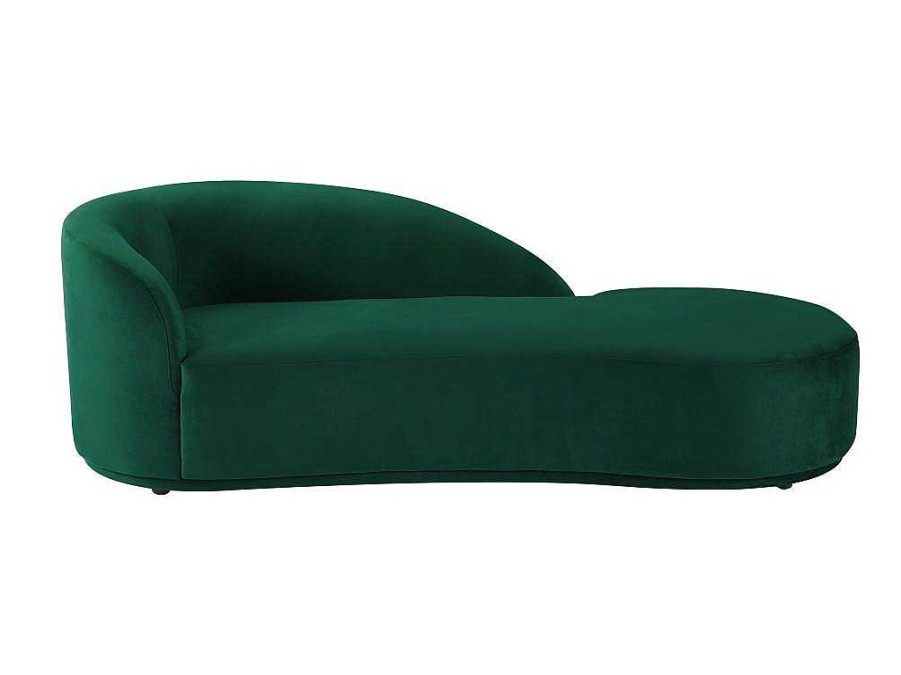 PASCAL MORABITO Chaise Longue | Rechtse Chaise Longue Met Bekleding In Groen Fluweel Lonigo Van Pascal Morabito