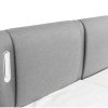 Palacio Elektrisch Relaxatiebed | Set Boxspring + Hoofdbord Met Ledlampjes + Elektrische Relaxbedbodems + Matras + Topmatras - 2 X 90 X 200 Cm - Grijze Stof - Astemi Van Palacio