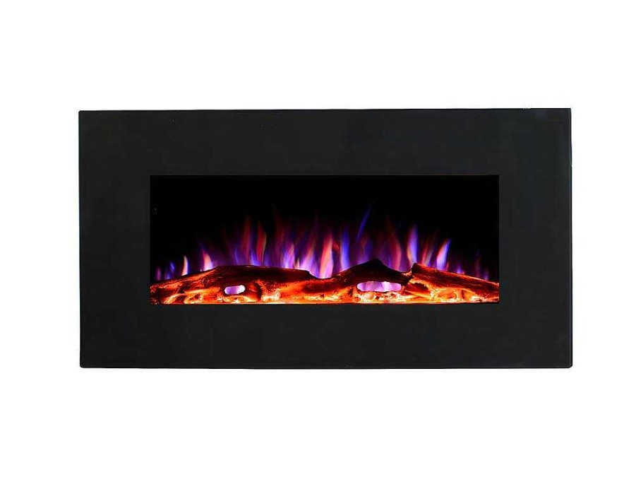 FLAMATECH Haard | Elektrische Sfeerhaard Chandela - L84 X D14 X H45 Cm - Zwart