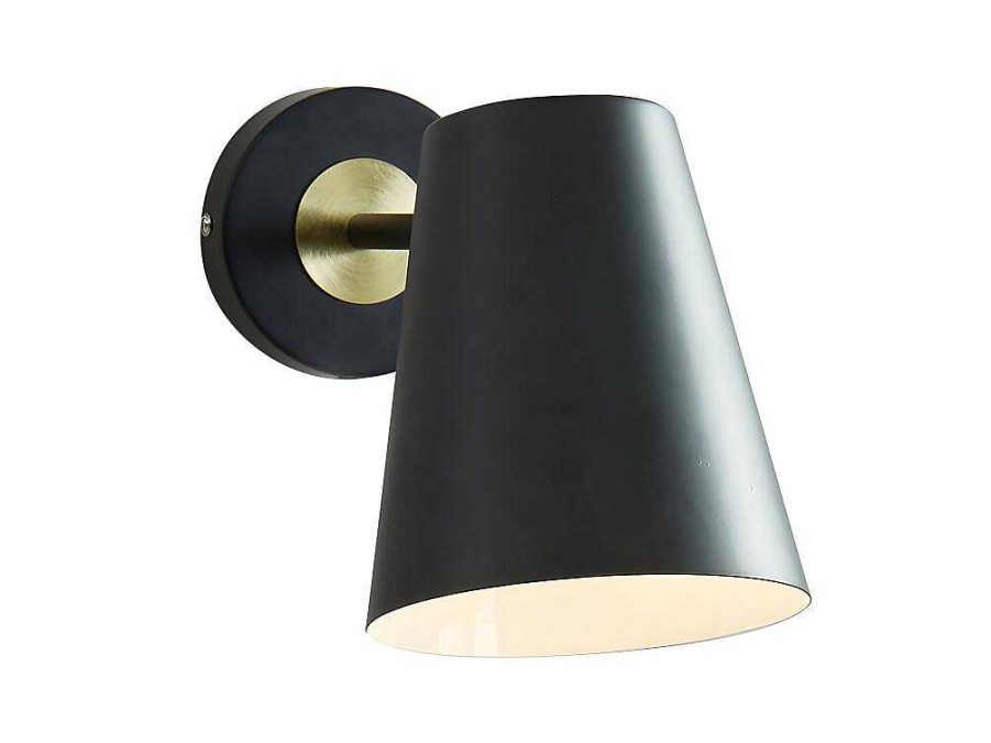 OZAIA Wandlamp | Wandlamp Met Vintage-Stijl Trevis - Ijzer - 14 X 16 X 33 Cm - Zwart