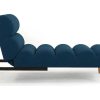 Vente-unique Chaise Longue | Chaise Longue Eenzits Slaapbank Cival Van Stof - Blauw