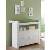 Vente-unique Babymeubel | Olja Commode Met 2 Lades En 1 Plank, Wit.