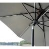 Vente-unique Parasol | Sabal Parasol Met Kantelfunctie En Led-Verlichting Grijs.