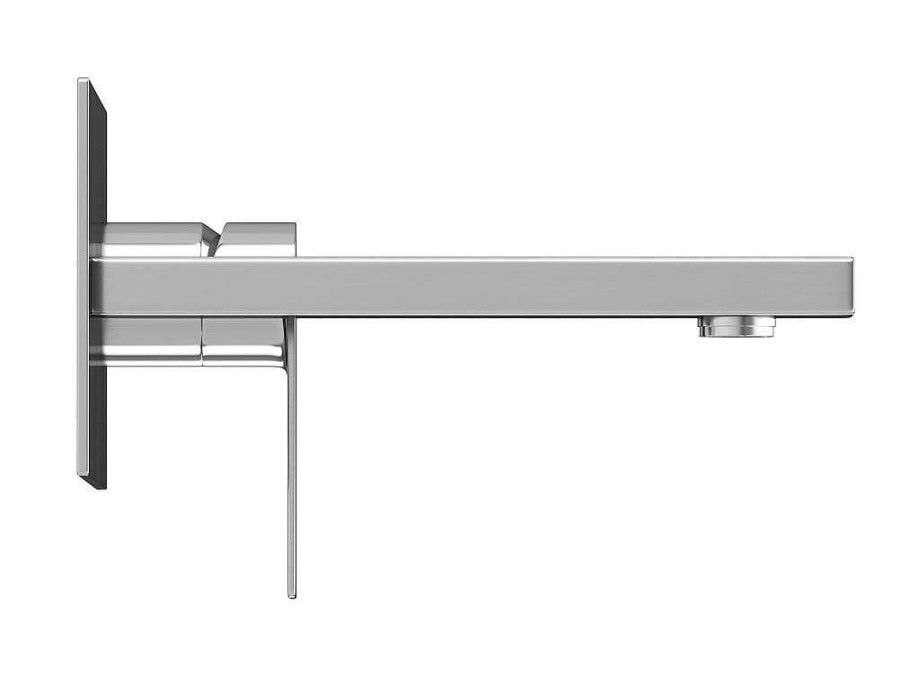 Shower & Design Kraan | Mechanische Mengkraan Voor Inbouw Vierkant - Kleur: Geborsteld Nikkel - Vistula