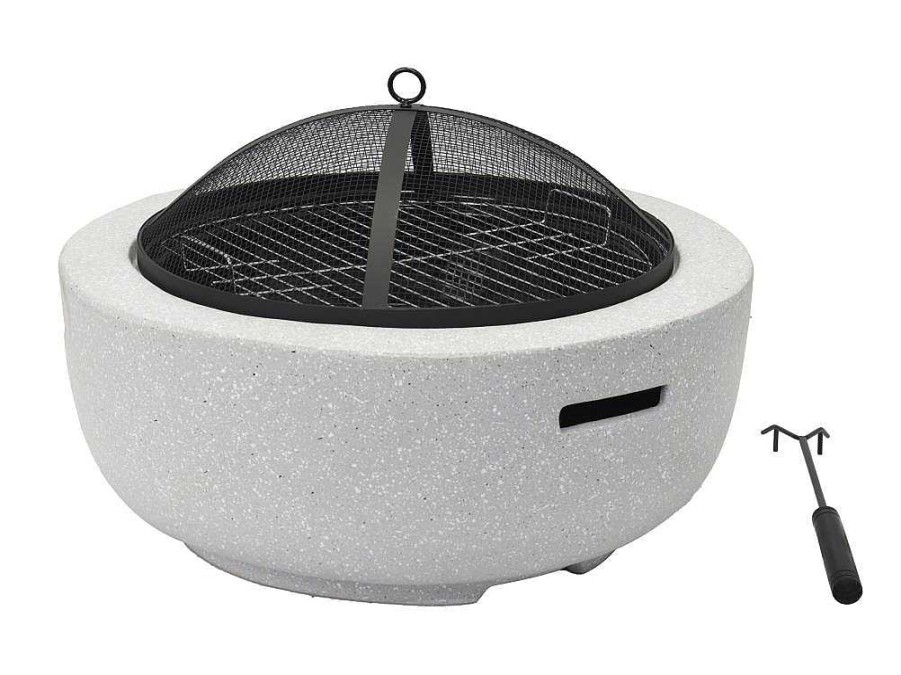 Vente-unique Buitenkeuken | Vuurkorf-Grill Van Mgo - L60,5 X D60,5 X H42,5 Cm - Garmona