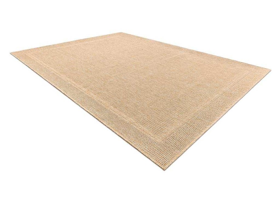 RugsX Tapijt Voor Buiten | Sisal Tapijt Timo 5979 Buitenshuis Kader Donker Beige 240X330 Cm