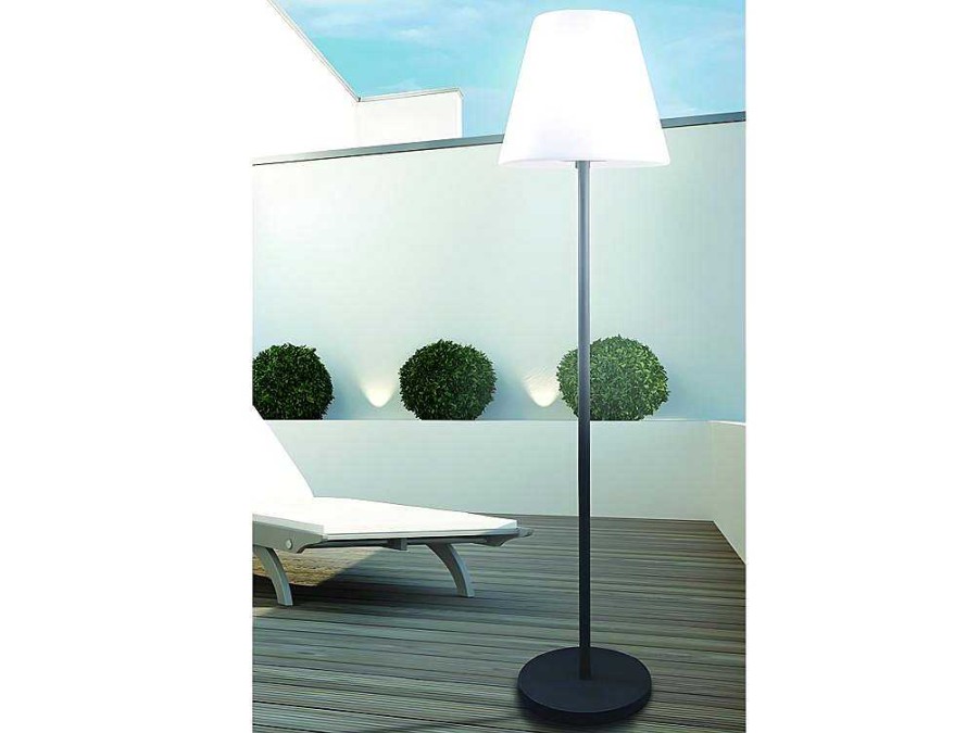 SOLARGEO Tuinlamp | Buitenlamp Op Voet Met Led-Verlichting Wiley - Metaal - H150 Cm - Veranderende Kleuren