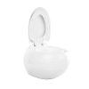 Vente-unique Hangend Toilet | Witte Hang-Wc Van Keramiek - Huro Ii