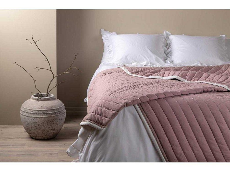 Vente-unique Beddengoed | Juni Sprei 260X260Cm Oudroze.