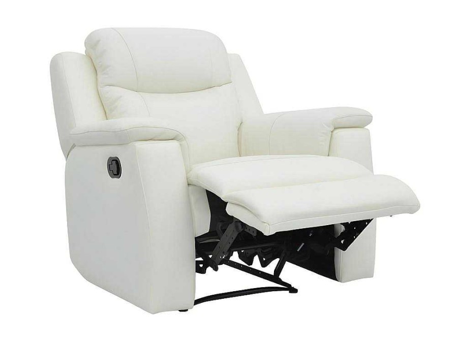 Vente-unique Relaxfauteuil | Relaxfauteuil Evasion Van Leer - Ivoorwit