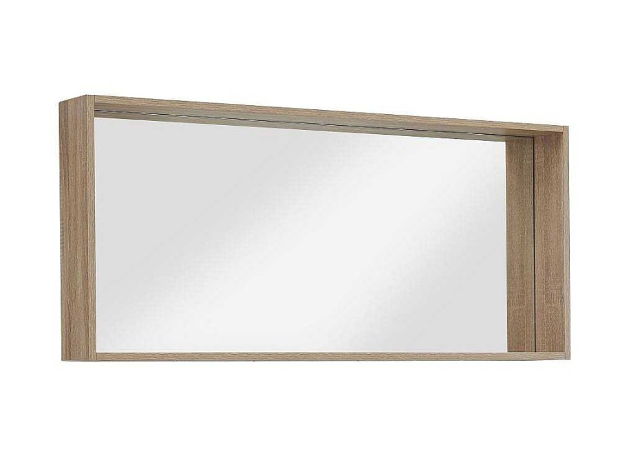 OZAIA Accessoires & Spiegels | Badkamerspiegel Met Rand, Licht Naturel - L120 X H55 Cm - Quadra