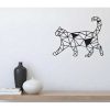 EPIKASA Decoratieve Wandplaat | Metalen Decoratie Katten 2, Zwart, 46X1,5X37 Cm, Epikasa