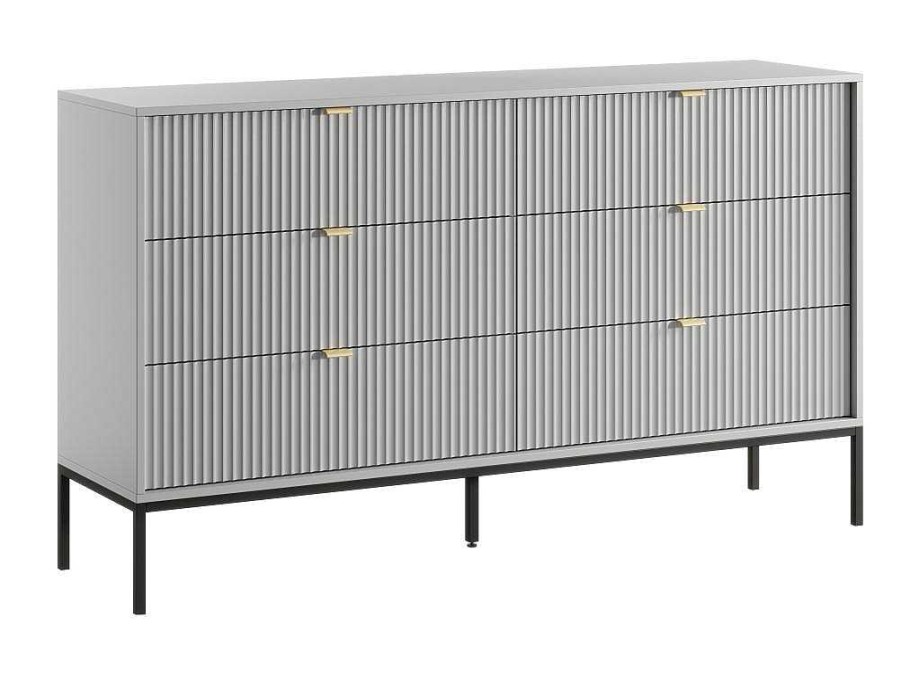 PASCAL MORABITO Ladekast | Commode Met 6 Lades - Grijs - Liouba - Van Pascal Morabito