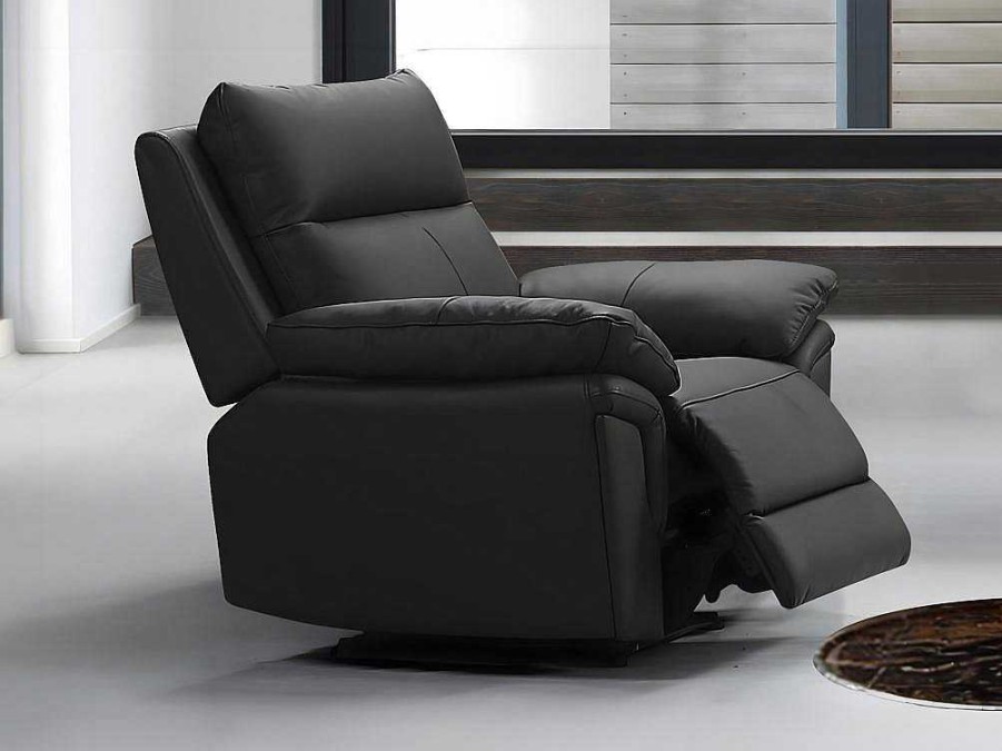 Vente-unique Relaxfauteuil | Relaxfauteuil Van Buffelleer Pakita - Zwart