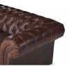 Vente-unique Chesterfield Zitbank | Tweezitsbank Chesterfield Clotaire Van 100% Leer Met Lived-In Aspect