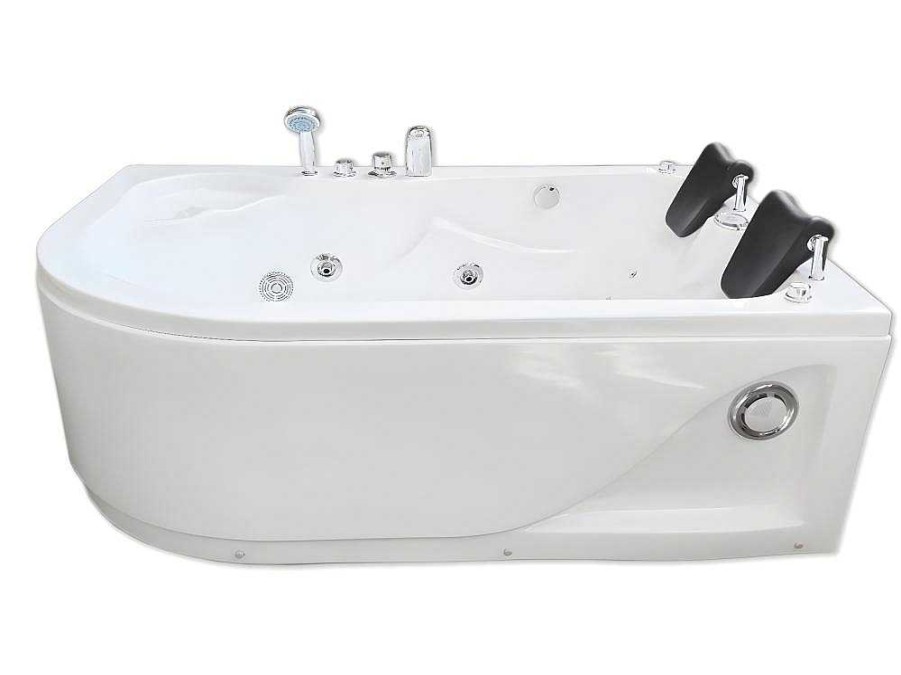 ELITESHOPPING Massagebad | Witte Hottub 170 X 115 Cm Voor 2 Personen 15 Jets Dahlia