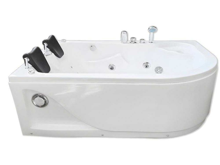 ELITESHOPPING Massagebad | Witte Hottub 170 X 115 Cm Voor 2 Personen 15 Jets Tulip