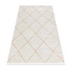 RugsX Klein Tapijt | Modern Tapijt Duke 51245 Creme / Goud - Latwerk, Gestructureerd, Zeer 140X190 Cm