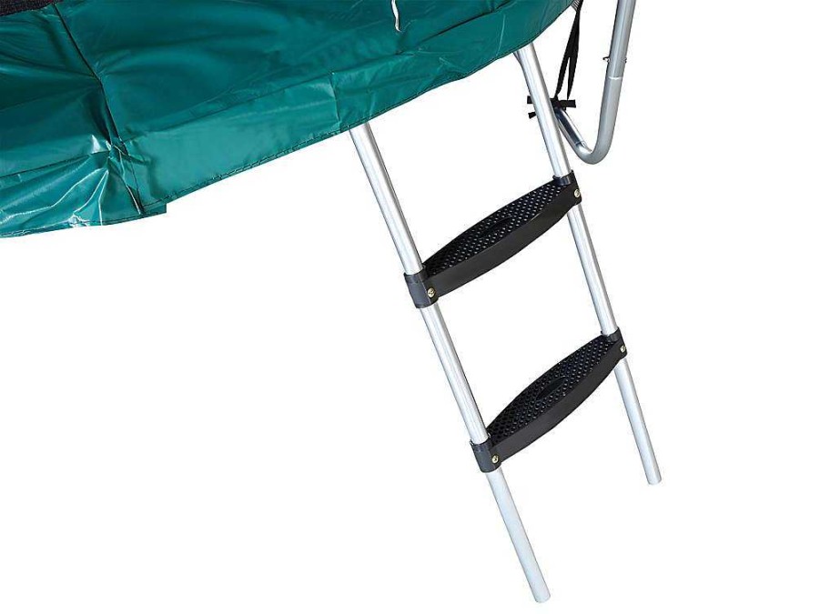 Vente-unique Spel Voor Buiten | Trampoline Met Binnenbeschermingsnet, Ladder, Hoes En Verankeringsset - D.244 Cm - Wallaby