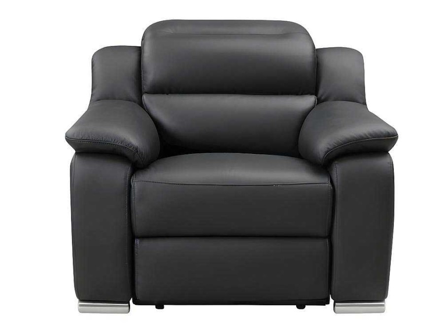 Vente-unique Relaxfauteuil | Relaxfauteuil Van Leer Arena Ii - Zwart - Elektrisch