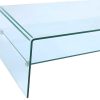 Vente-unique Salontafel | Salontafel Trenia - Dubbele Plaat - Gehard Glas