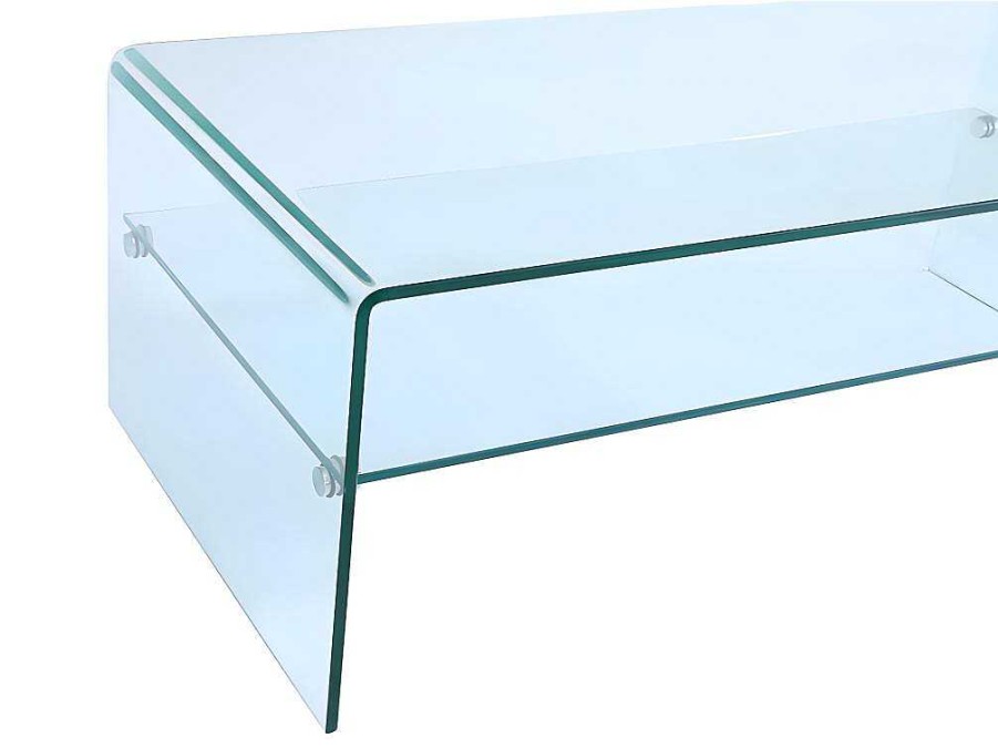 Vente-unique Salontafel | Salontafel Trenia - Dubbele Plaat - Gehard Glas