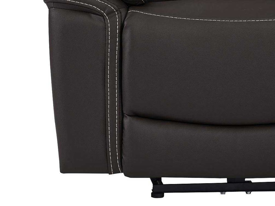 Vente-unique Relaxfauteuil | Elektrische Relaxstoel Van Leer Isiris - Bruin