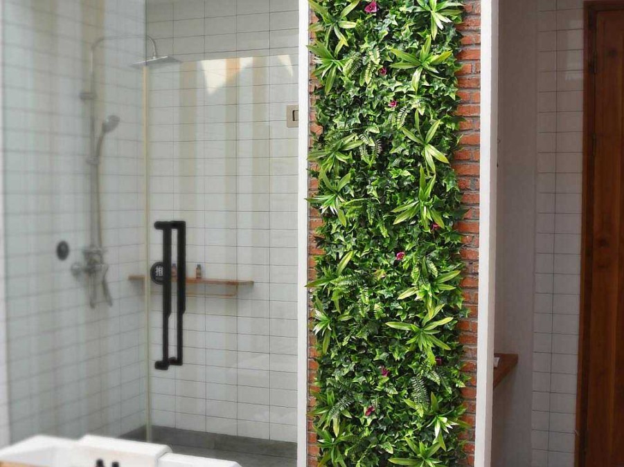 Vente-unique Plantenwand | Synthetische Groene Begroeide Muur - Pakket Van 3M - Ikaz