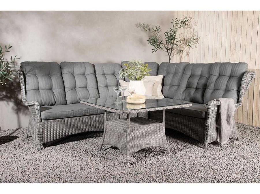 Vente-unique Loungeset | Washington Loungeset 2 Delen Grijs,Grijs.