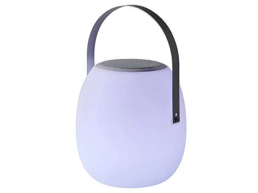 OZAIA Tuinlamp | Buitenlamp Op Voet Met Bluetooth-Verbinding Speak - Metaal - H27 Cm - Veranderende Kleuren