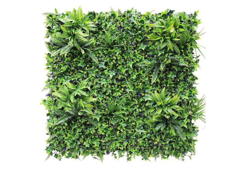 Vente-unique Plantenwand | Synthetische Groene Begroeide Muur - Pakket Van 3M - Matcha