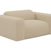 Maison Céphy Set Zitbank + Fauteuil | Driezitsbank En Fauteuil Van Beige Stof Met Textuur Pogni Van Maison Cephy