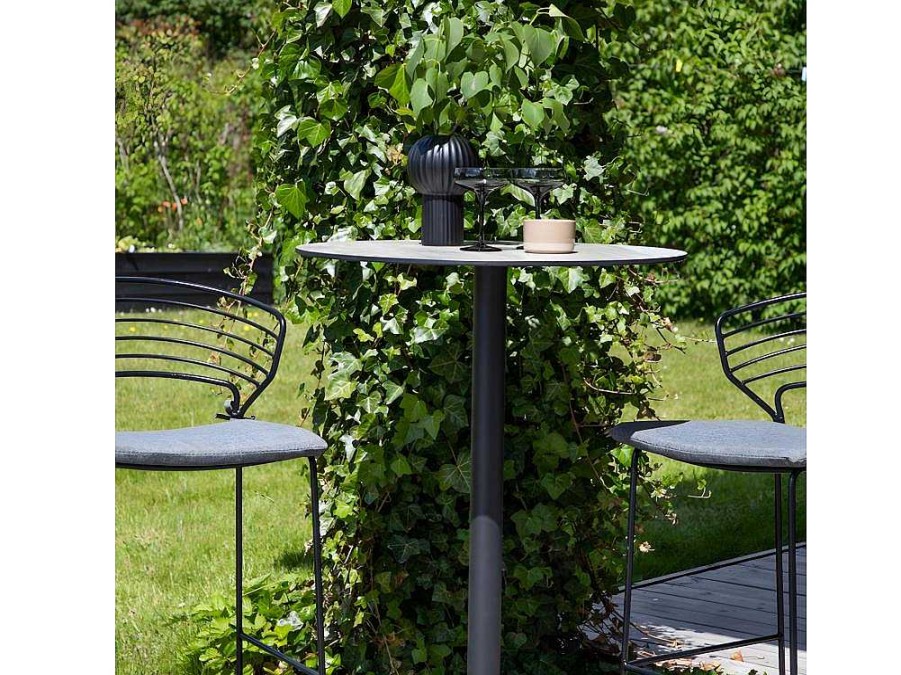 Vente-unique Tuinbar | Milano Tuin Bartafel O70Cm Grijs.