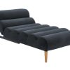 Vente-unique Chaise Longue | Chaise Longue/Bedbank Van Stof Cival - Antraciet