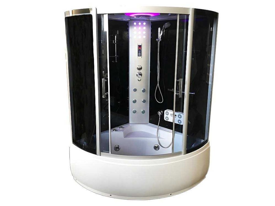 ELITESHOPPING Massagebad | Baignoire-Douche Hydromassagehoek Chromotherapie 130 X 130 Cm - Aster